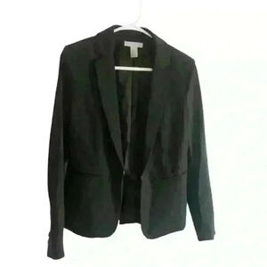 H&M Black Blazer Suit Jacket Size 8